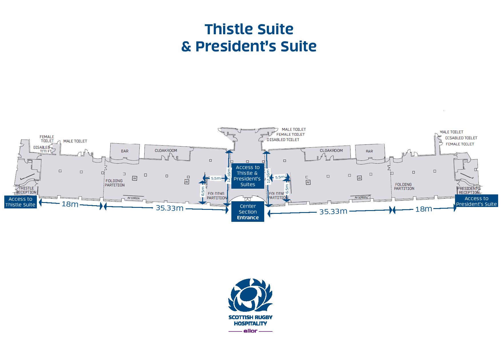 Thistle President's Suites Floor Plan
